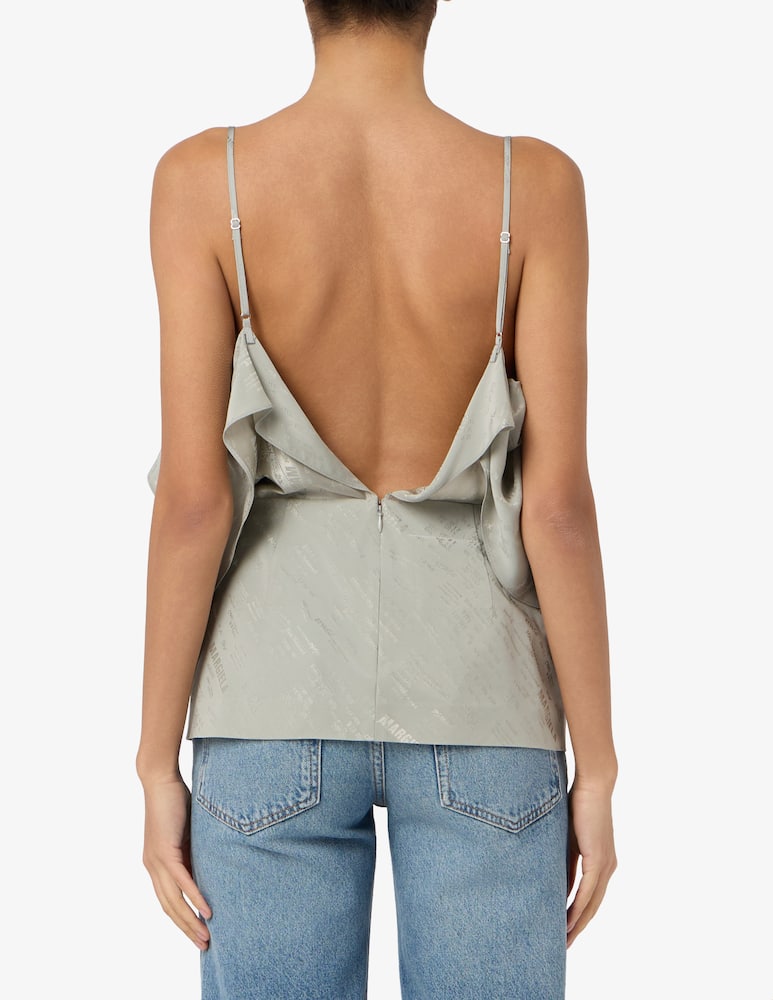 rinascente MM6 Maison Margiela Top in jacquard convertibile