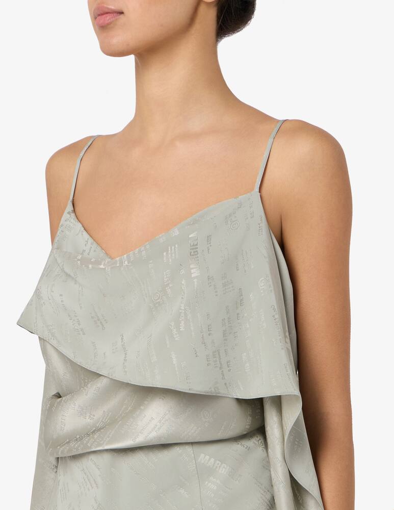 rinascente MM6 Maison Margiela Top in jacquard convertibile