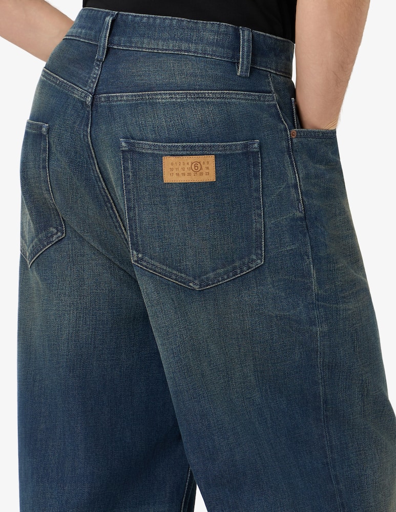 rinascente MM6 Maison Margiela Jeans gamba larga