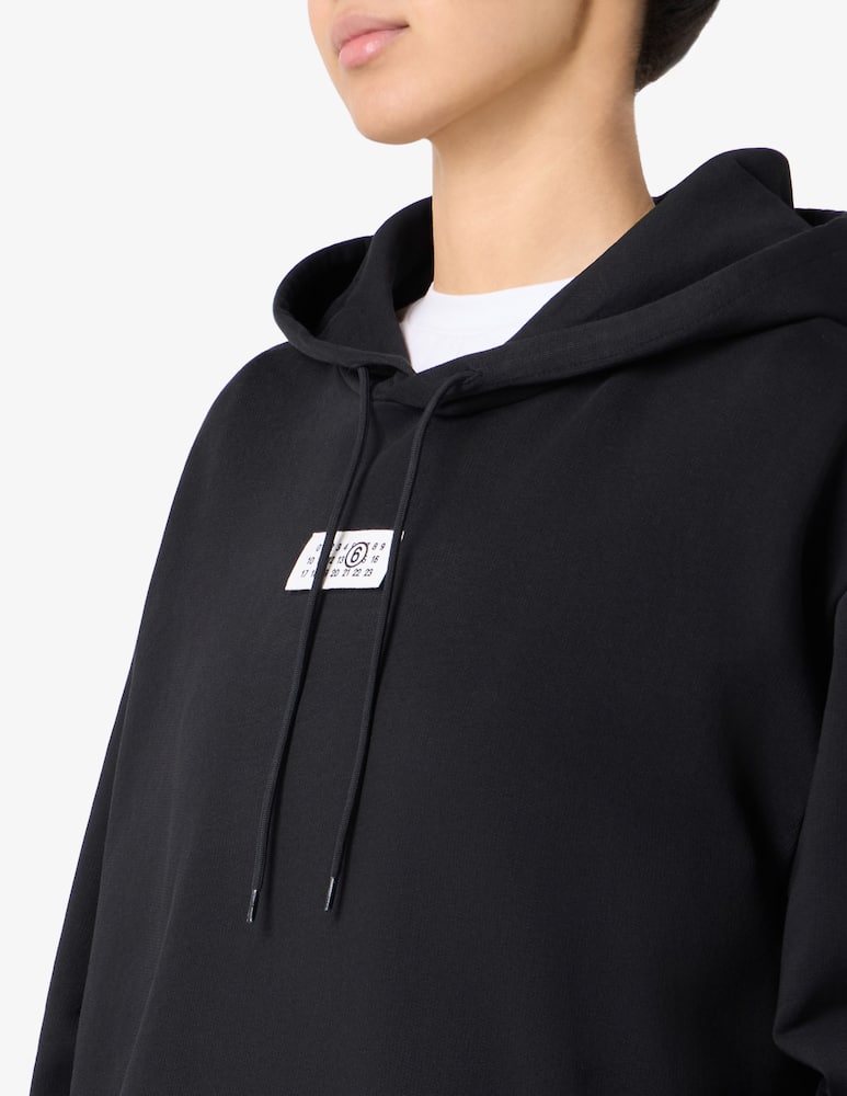 rinascente MM6 Maison Margiela Felpa con cappuccio logo