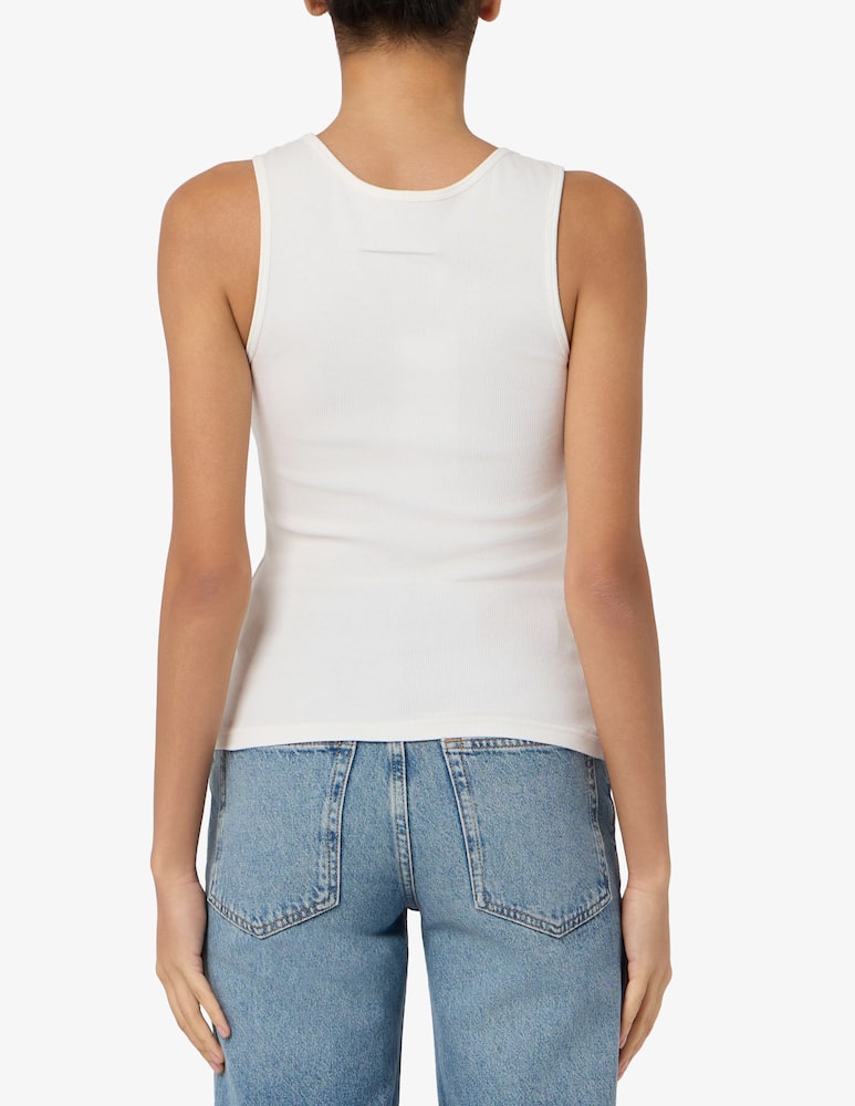 rinascente MM6 Maison Margiela Top canotta con etichetta