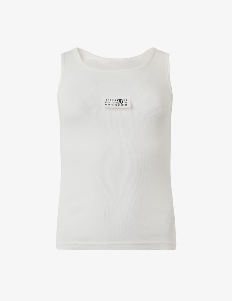 rinascente MM6 Maison Margiela Top canotta con etichetta