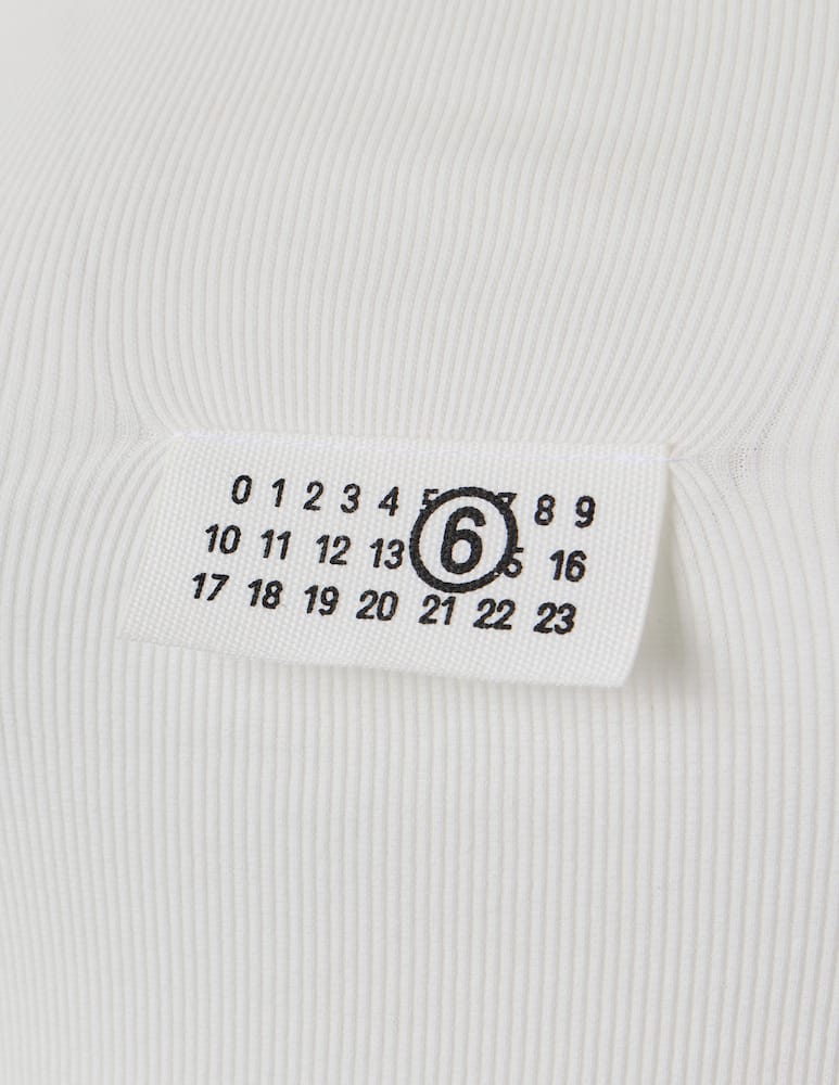 rinascente MM6 Maison Margiela Top canotta con etichetta