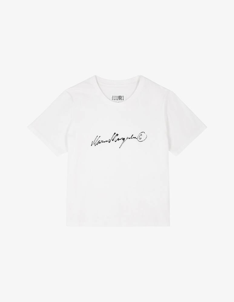 rinascente MM6 Maison Margiela T-shirt con logo corsivo