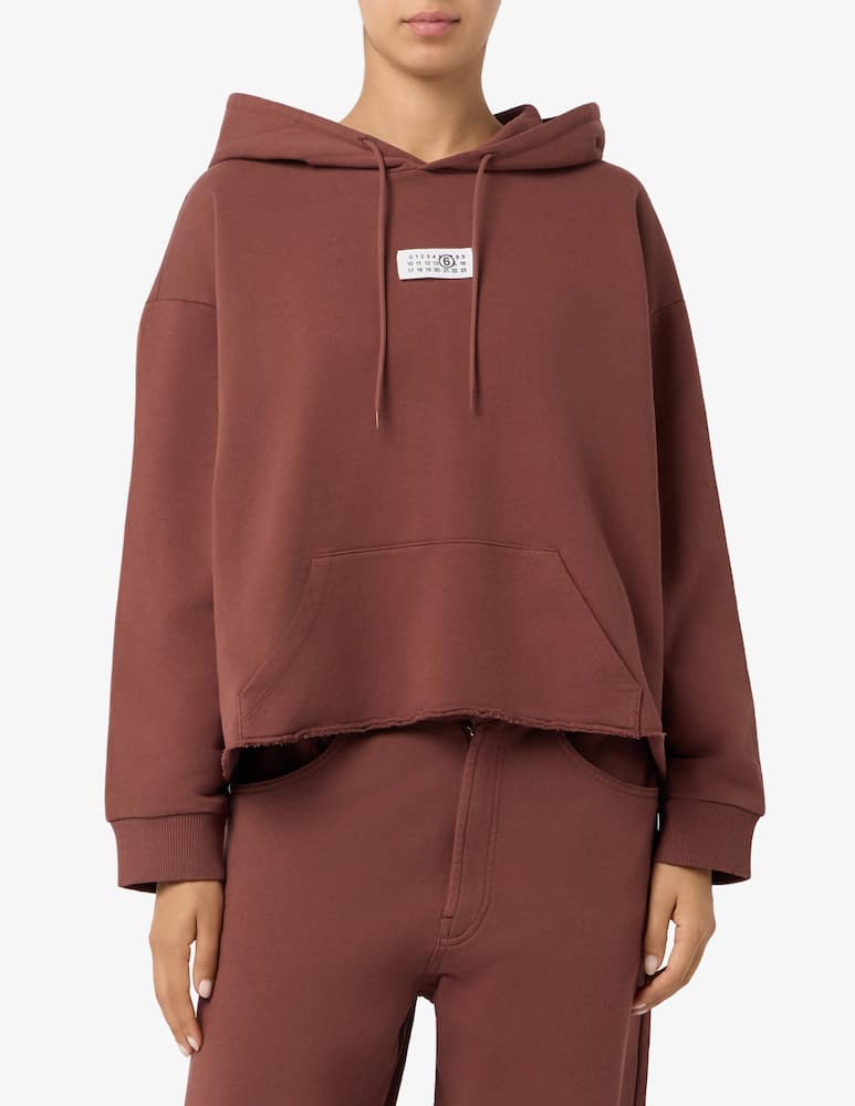 rinascente MM6 Maison Margiela Felpa con cappuccio e logo label