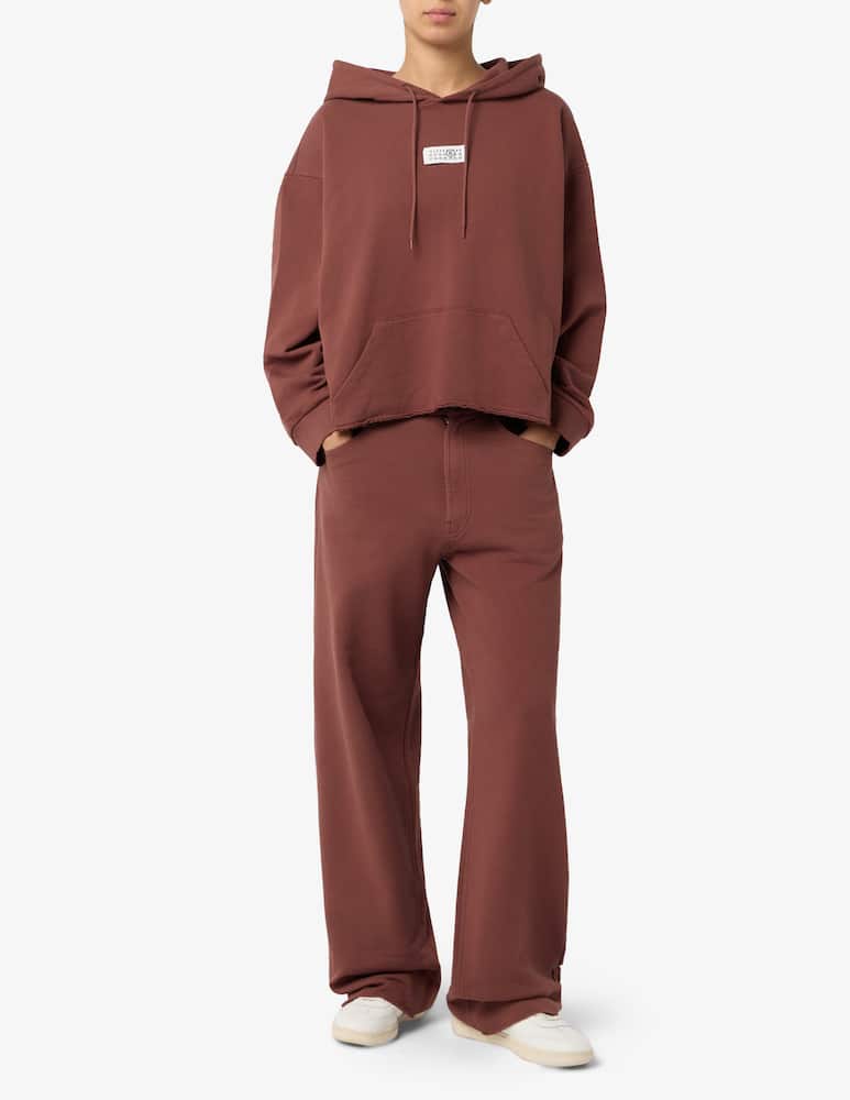 rinascente MM6 Maison Margiela Felpa con cappuccio e logo label