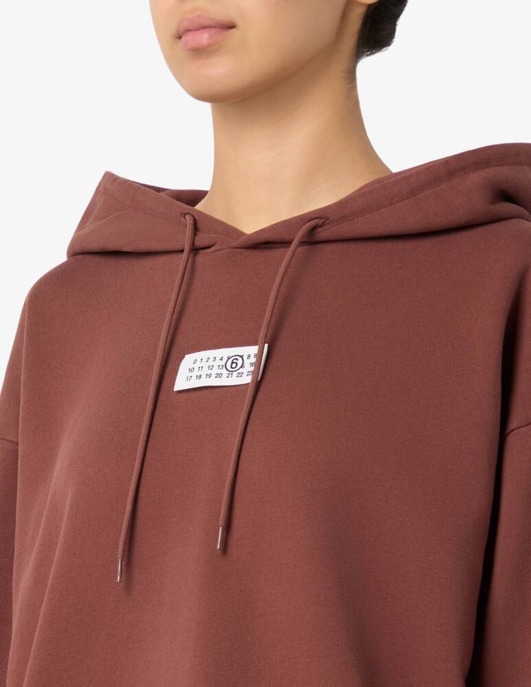 rinascente MM6 Maison Margiela Felpa con cappuccio e logo label