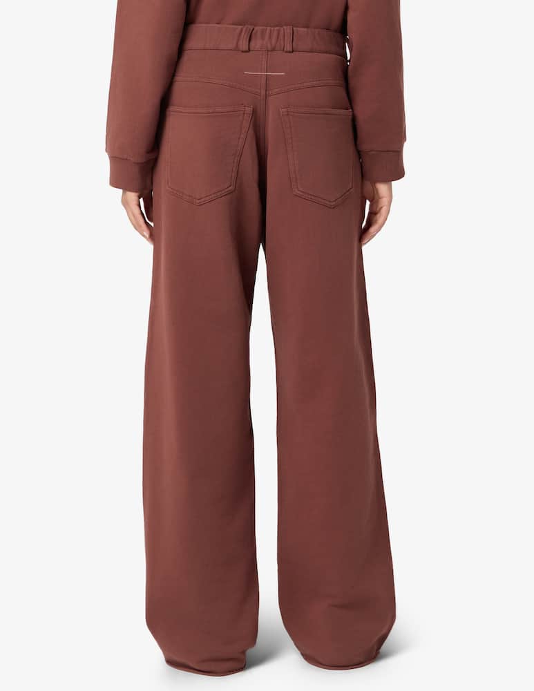MM6 Maison Margiela Pantaloni 5 tasche in felpa - immagine 3 MM6 Maison Margiela Pantaloni 5 tasche in felpa - immagine 3
