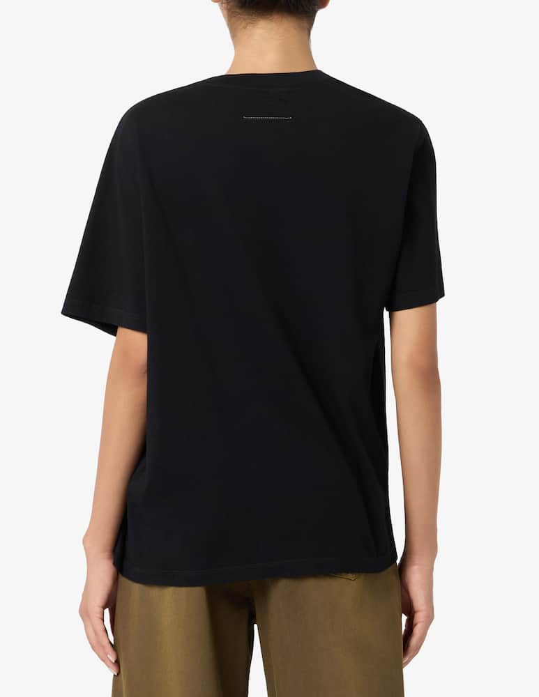 MM6 Maison Margiela Logo label draped t-shirt - picture 3 MM6 Maison Margiela Logo label draped t-shirt - picture 3