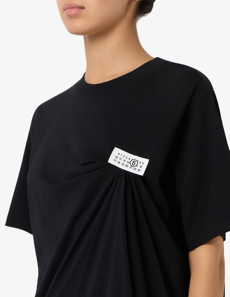 MM6 Maison Margiela Logo label draped t-shirt - picture 4 MM6 Maison Margiela Logo label draped t-shirt - picture 4