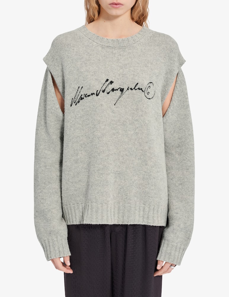 rinascente MM6 Maison Margiela Maglione con logo corsivo