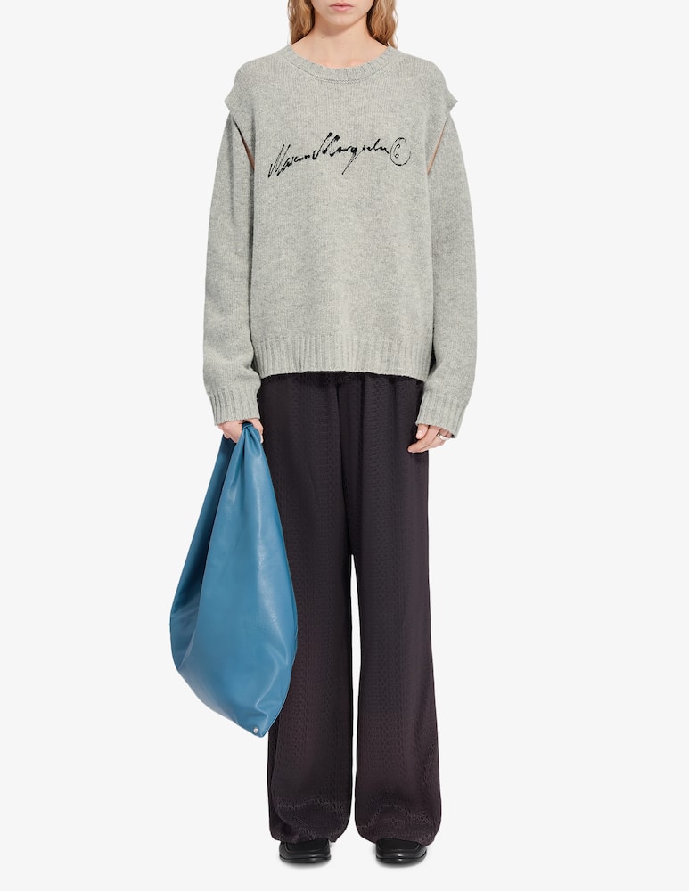 rinascente MM6 Maison Margiela Maglione con logo corsivo