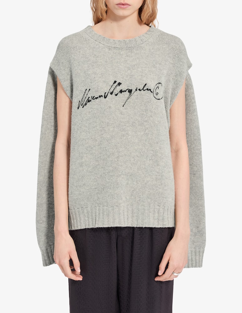 rinascente MM6 Maison Margiela Maglione con logo corsivo