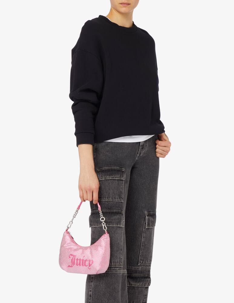 rinascente Juicy Couture Borsa hobo piccola con strass Hazel