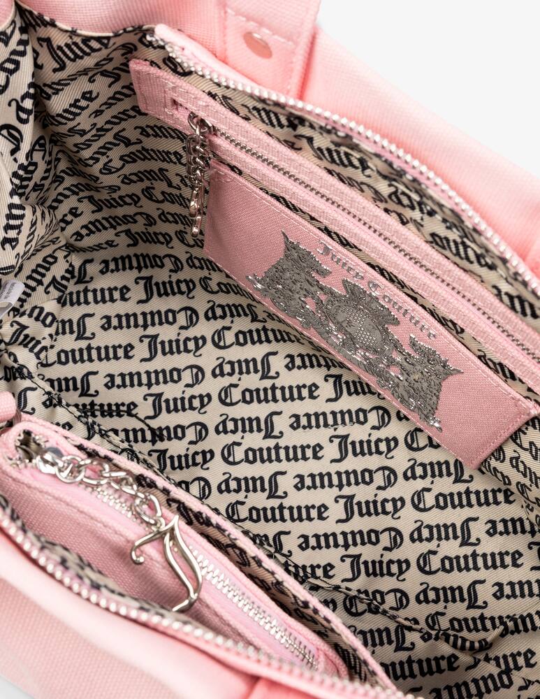 rinascente Juicy Couture Iris patch canvas M tote bag