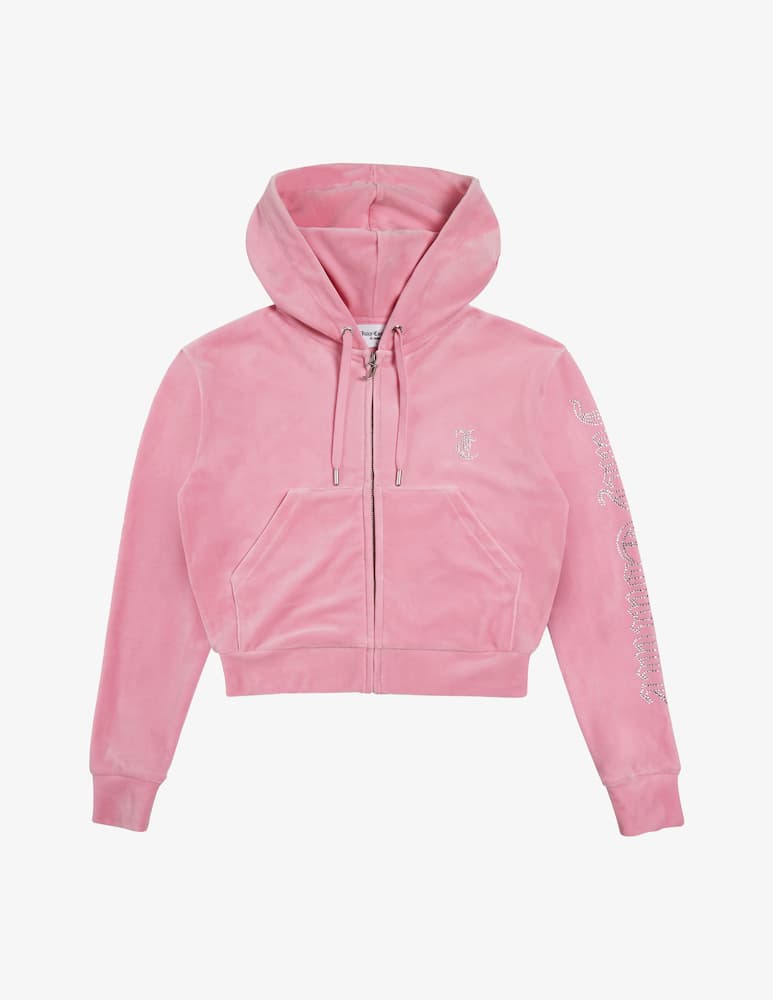 Juicy Couture Felpa cropped con cappuccio - immagine 1 Juicy Couture Felpa cropped con cappuccio - immagine 1