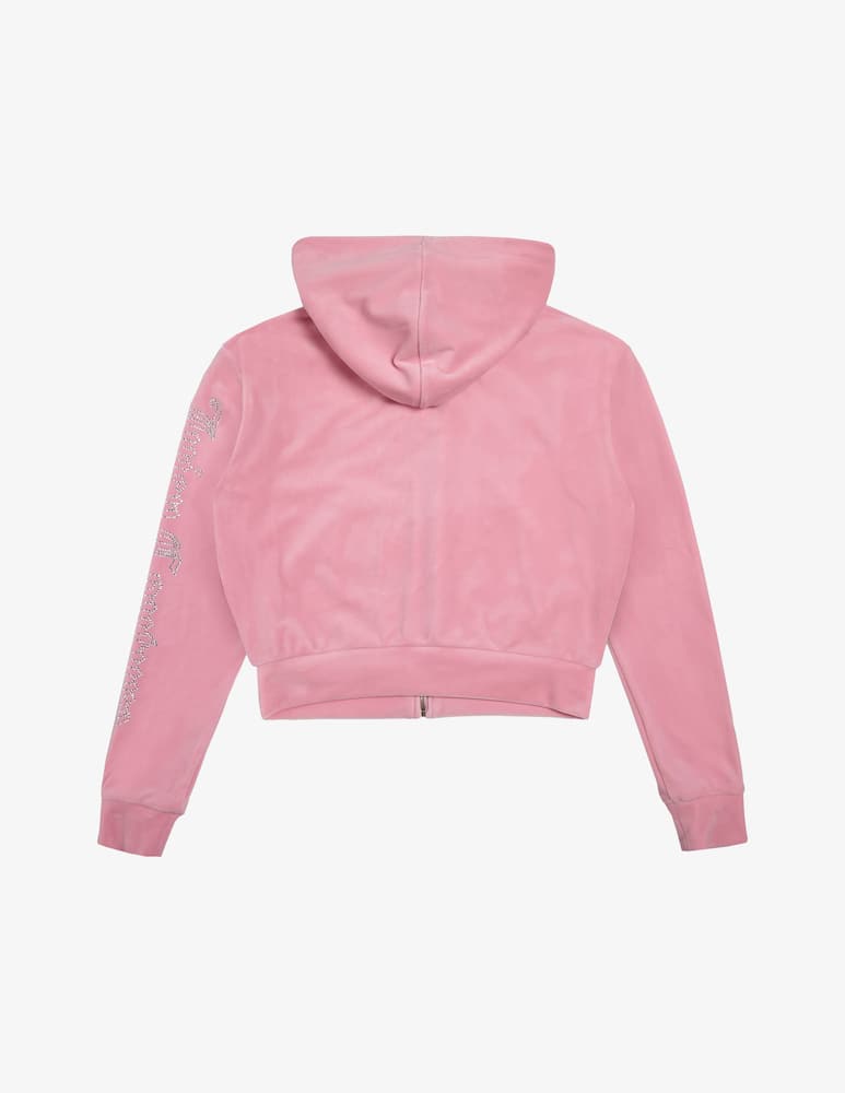 Juicy Couture Felpa cropped con cappuccio - immagine 2 Juicy Couture Felpa cropped con cappuccio - immagine 2
