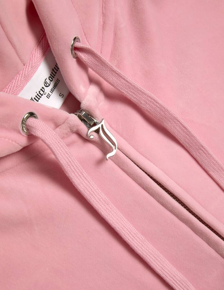 Juicy Couture Felpa cropped con cappuccio - immagine 3 Juicy Couture Felpa cropped con cappuccio - immagine 3