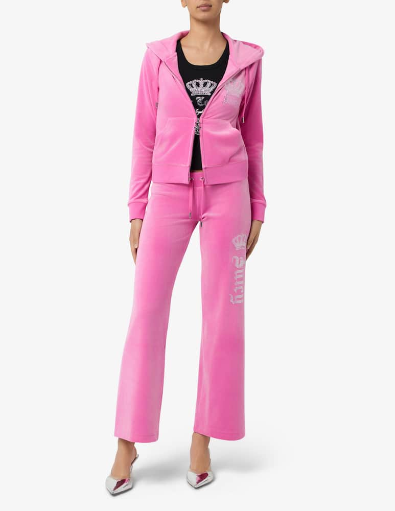 rinascente Juicy Couture Gothic crown zip hoodie