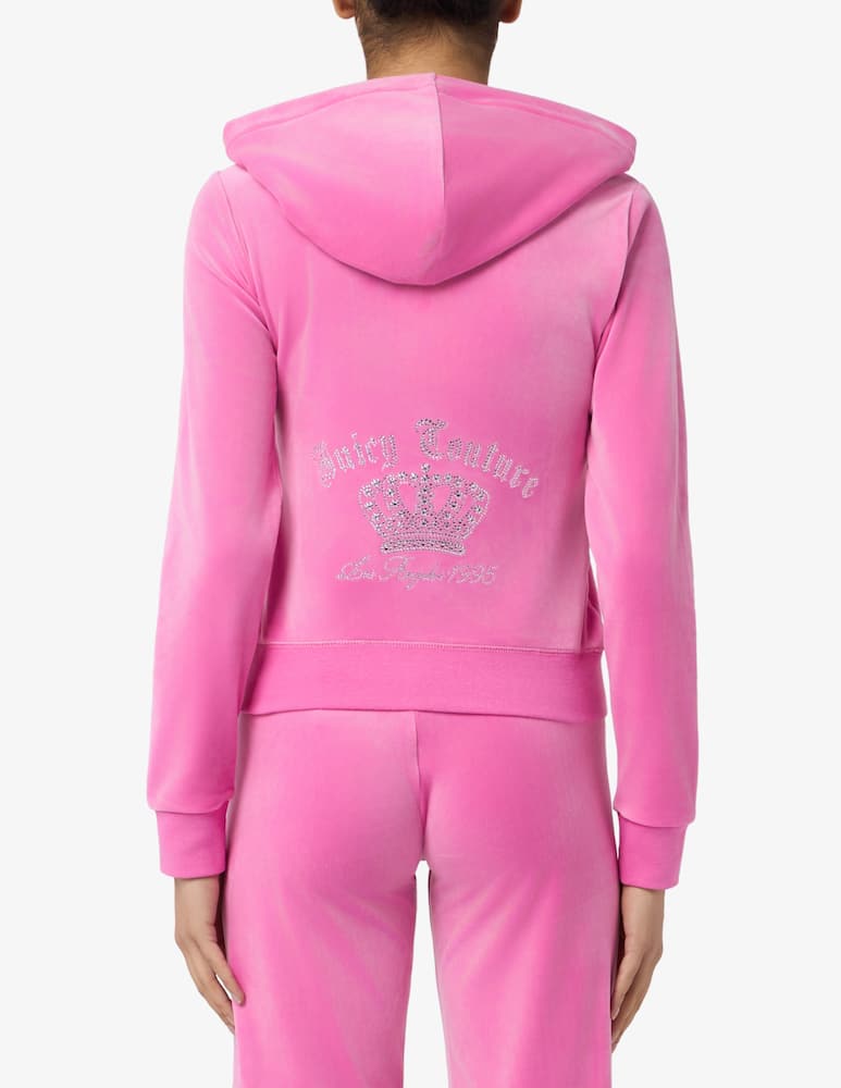 rinascente Juicy Couture Gothic crown zip hoodie