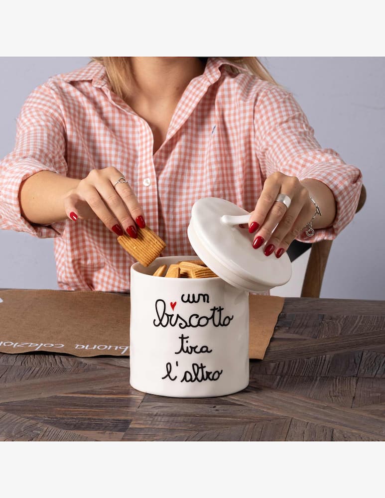 Simple Day Jar In Gres Un Biscotto Tira L'Altro - picture 1 Simple Day Jar In Gres Un Biscotto Tira L'Altro - picture 1