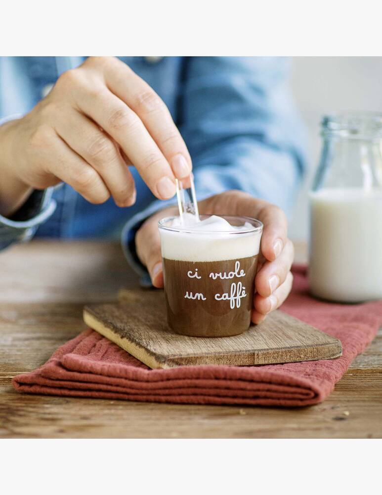 rinascente Simple Day Set 4 Glasses Espresso Ci Vuole Un Caffè