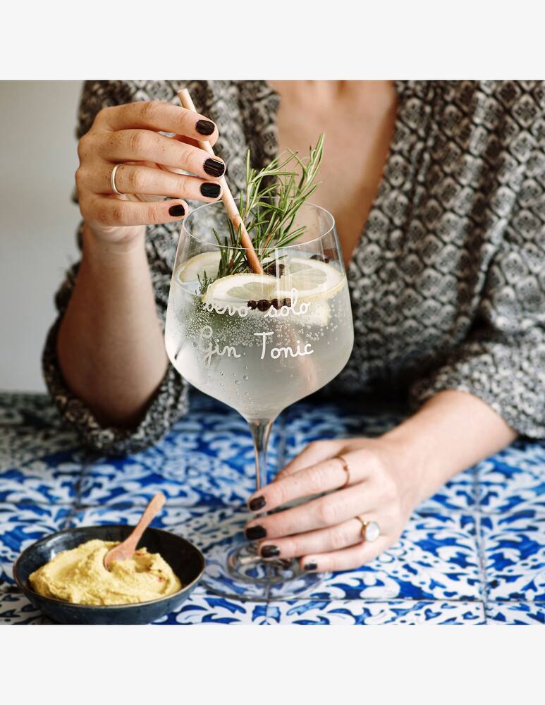 rinascente Simple Day Set 2 Cocktail Goblet Bevo Solo Gin Tonic 82Cl