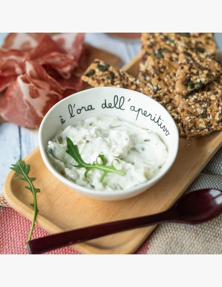 rinascente Simple Day Coppette In Gres E' L'Ora Dell'Aperitivo Set 2 Pz