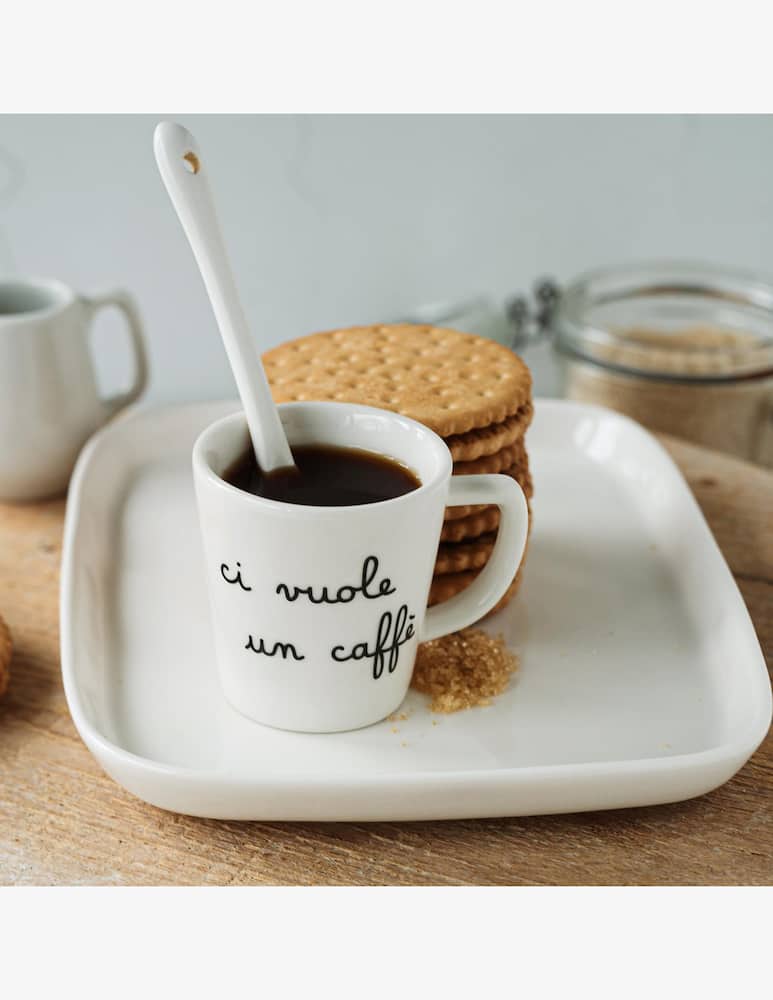 rinascente Simple Day Set 2 Cups Espresso Ci Vuole Un Caffè