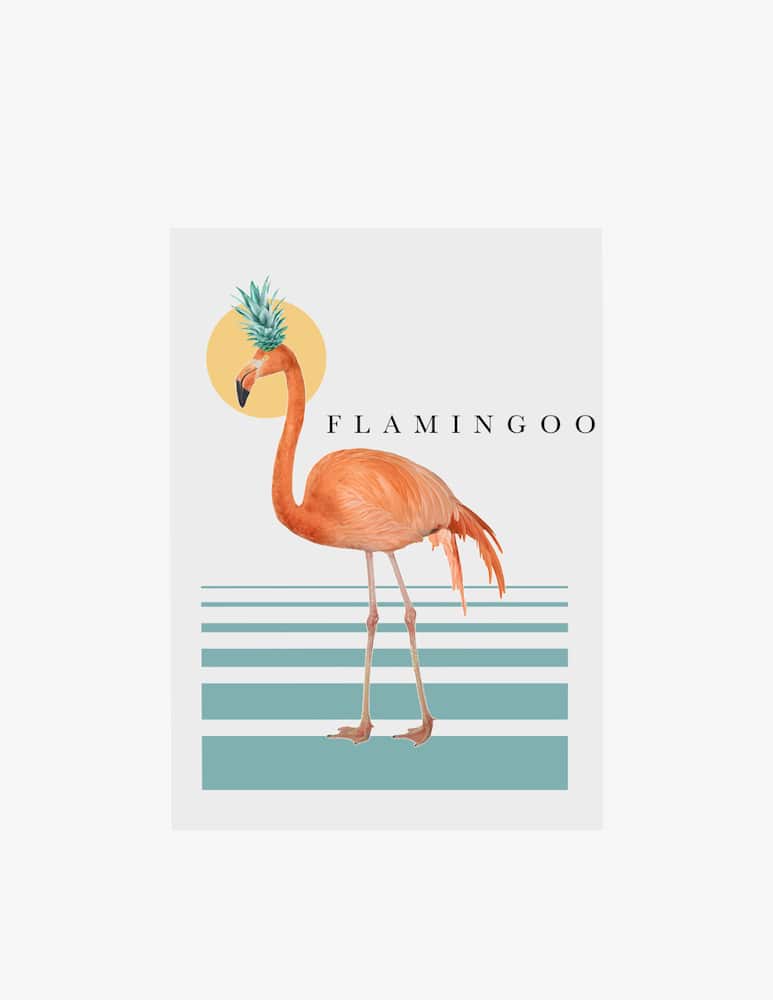 rinascente Kapolab Flamingo Pop stampa - Multicolor