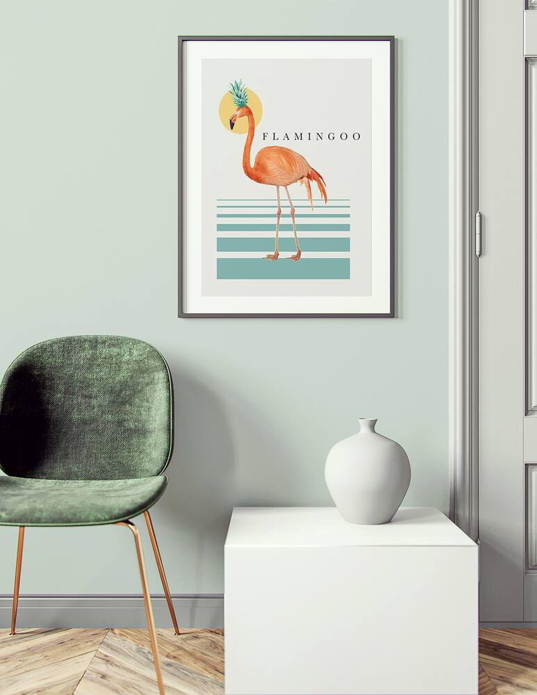 rinascente Kapolab Flamingo Pop stampa - Multicolor