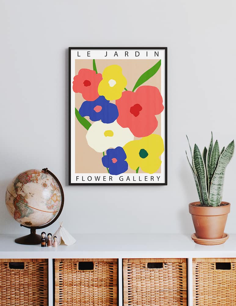 rinascente Kapolab Le Jardin flower Market stampa - Multicolor