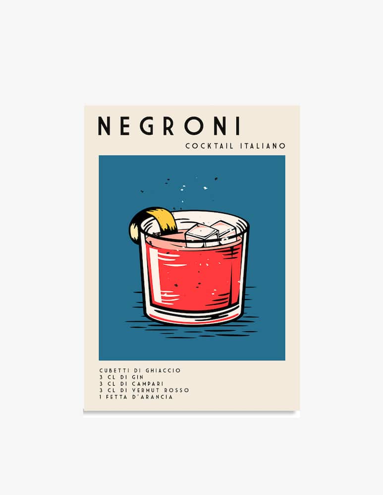 Kapolab Negroni Cocktail Poster - immagine 1 Kapolab Negroni Cocktail Poster - immagine 1