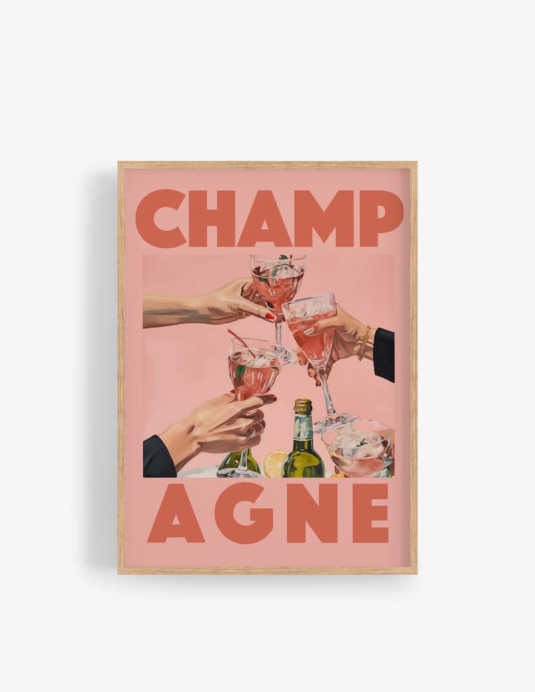 Kapolab Champagne Vintage Poster - immagine 1 Kapolab Champagne Vintage Poster - immagine 1