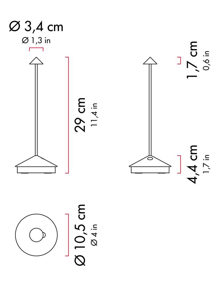 rinascente Zafferano Pina Pro Lampada da tavolo