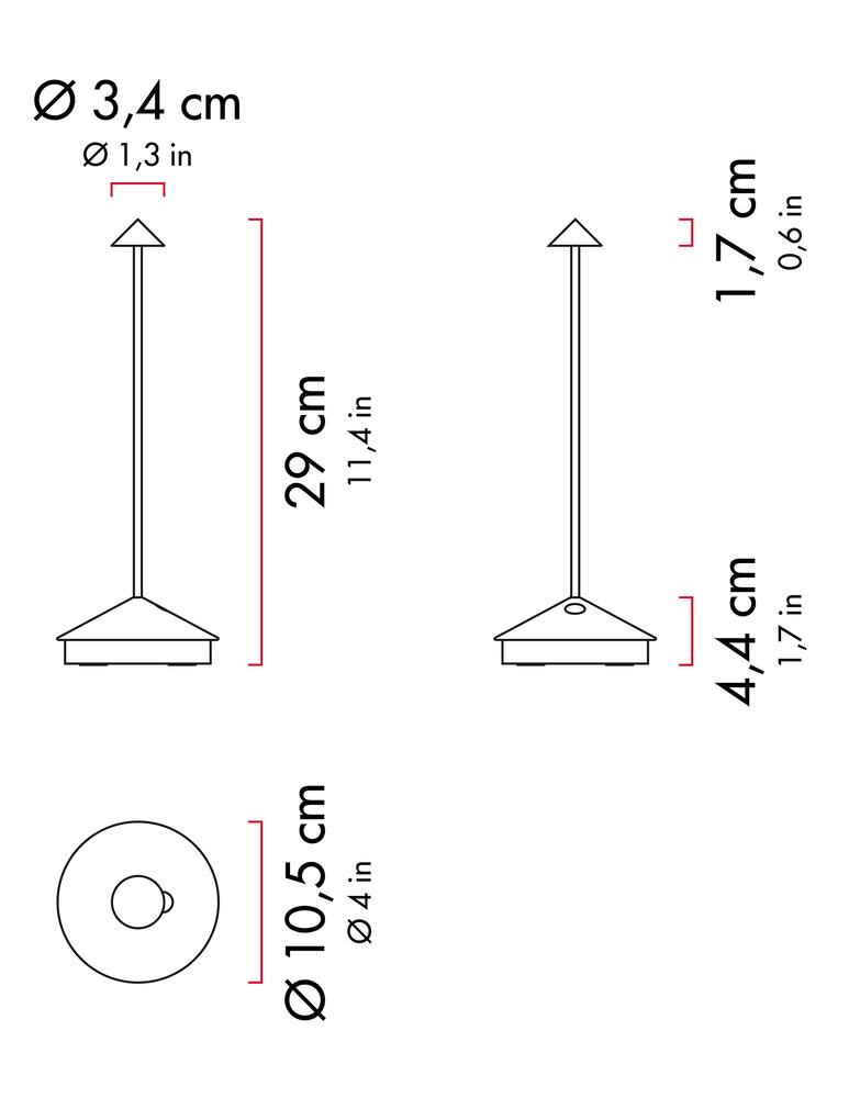 rinascente Zafferano Pina Pro Lampada da tavolo