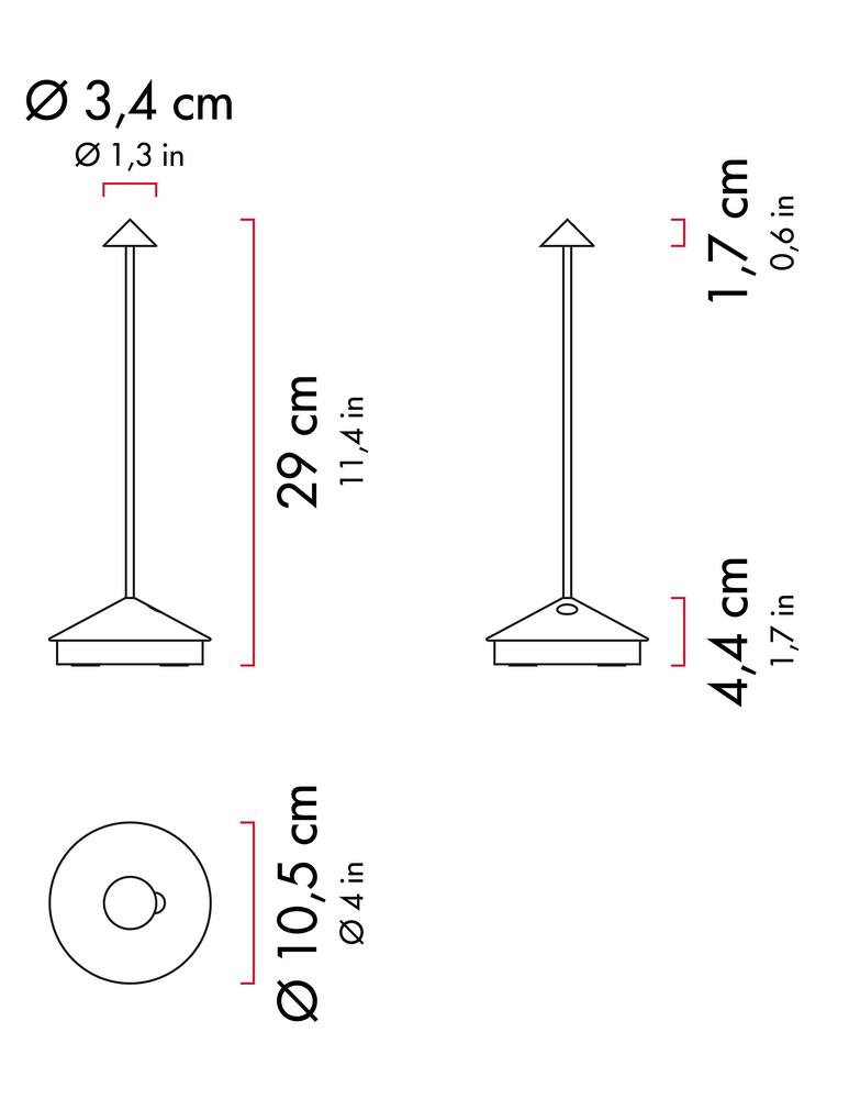 rinascente Zafferano Pina Pro Lampada da tavolo