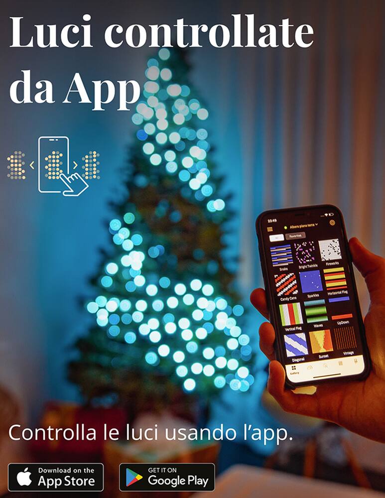 rinascente Twinkly Strings – Luci Smart con 400 LED RGB