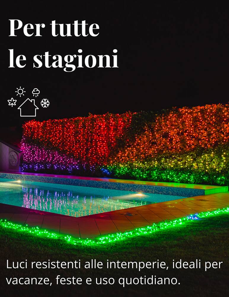 rinascente Twinkly Dots Stringa 250 Led 16 Mil. di Colori/ Bianco Caldo II Gen. - Multicolor