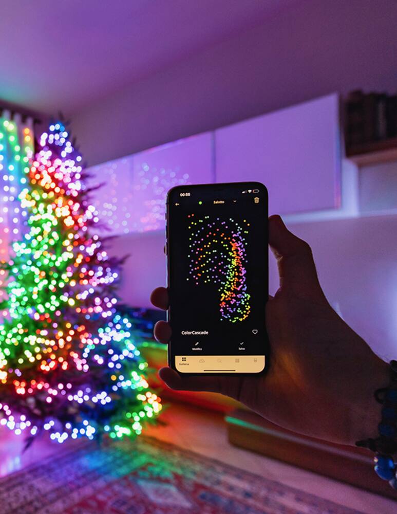 rinascente Twinkly Strings – Luci Smart con 400 LED RGB+Bianco Caldo