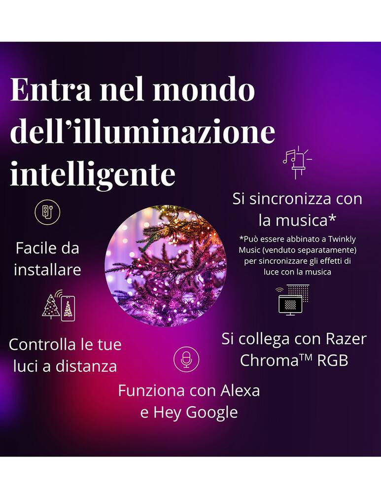 rinascente Twinkly Strings Special Ed. 400 RGB+W LED – Generation II