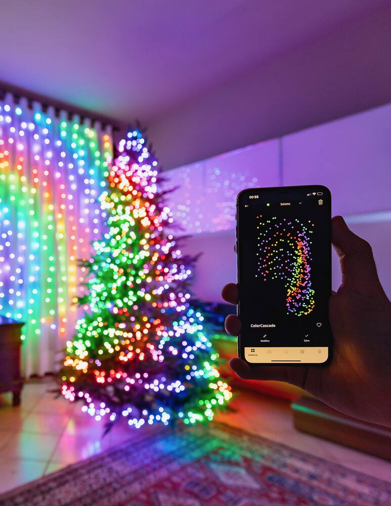 rinascente Twinkly Strings – Luci Smart con 600 LED RGB+Bianco Caldo