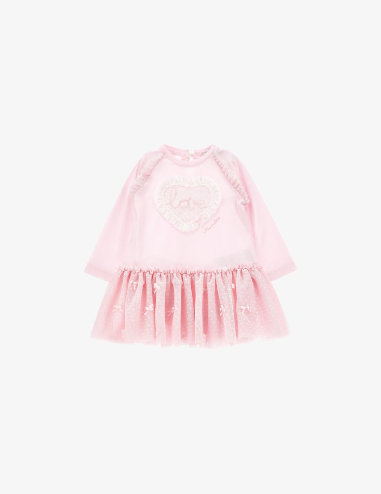 rinascente Monnalisa Love heart jersey dress