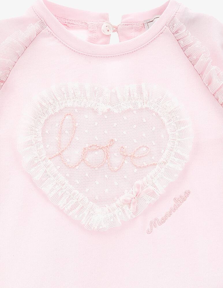 rinascente Monnalisa Love heart jersey dress