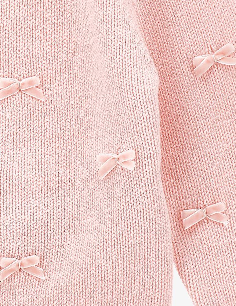 rinascente Monnalisa Bow detail cotton cardigan