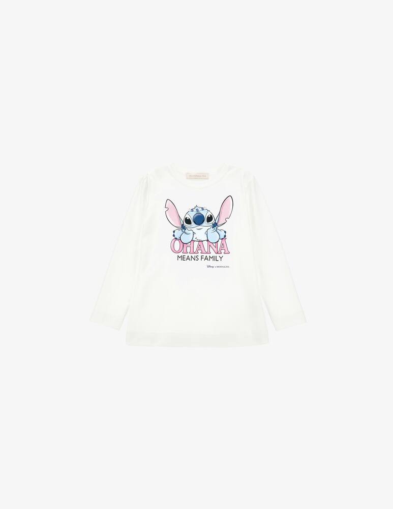 Monnalisa T-shirt a manica lunga Stitch Ohana - immagine 1 Monnalisa T-shirt a manica lunga Stitch Ohana - immagine 1
