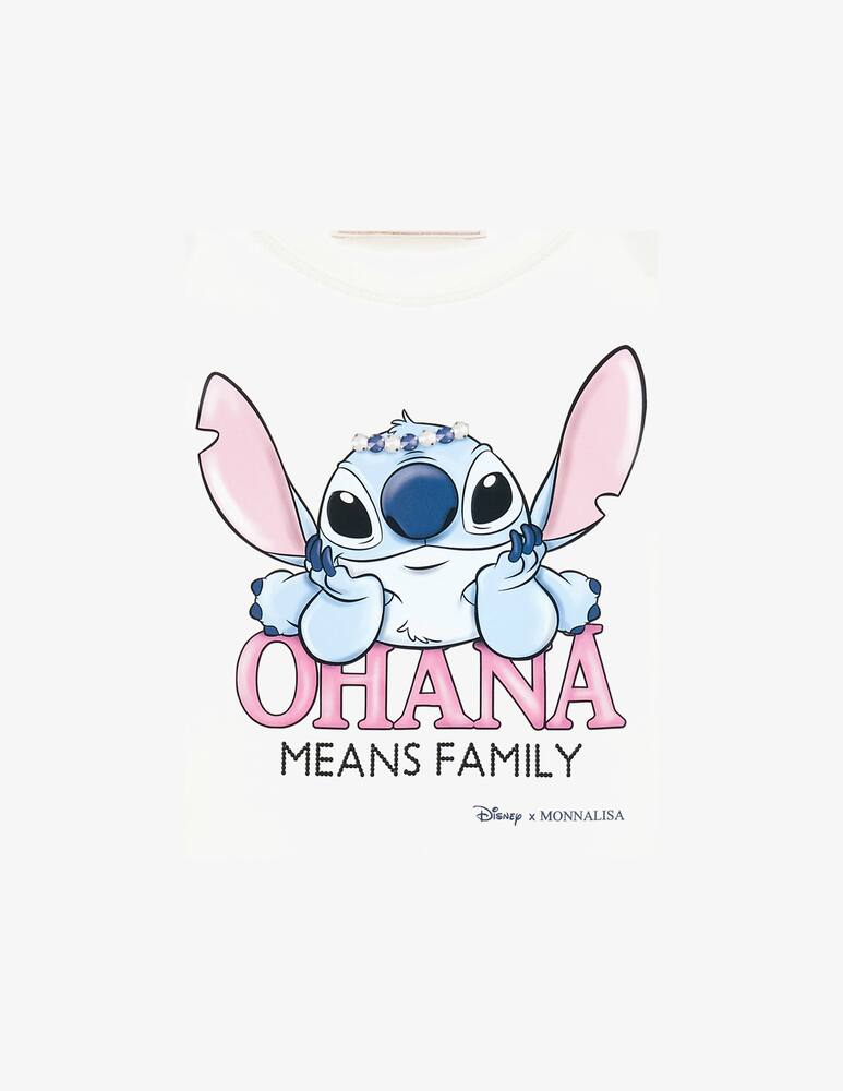 rinascente Monnalisa Stitch ohana jersey t-shirt
