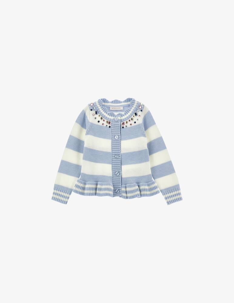 rinascente Monnalisa Striped wool blend cardigan