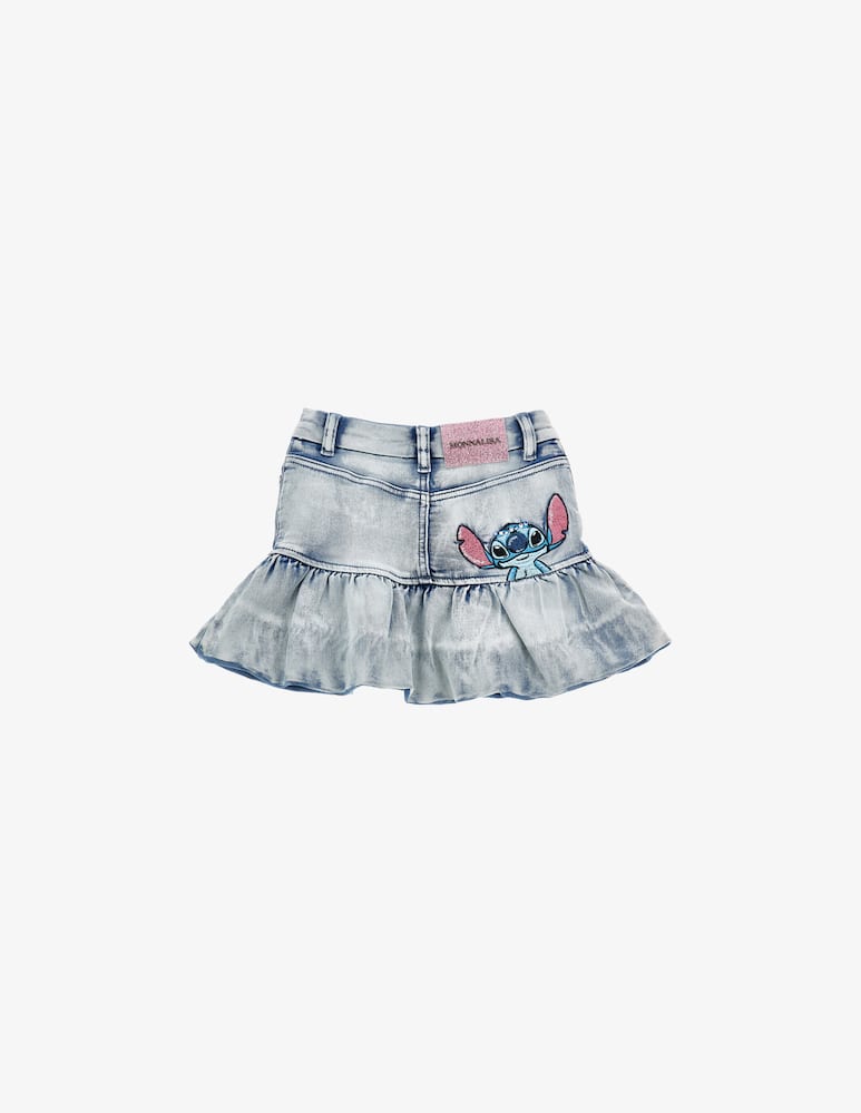 rinascente Monnalisa Stitch denim skirt