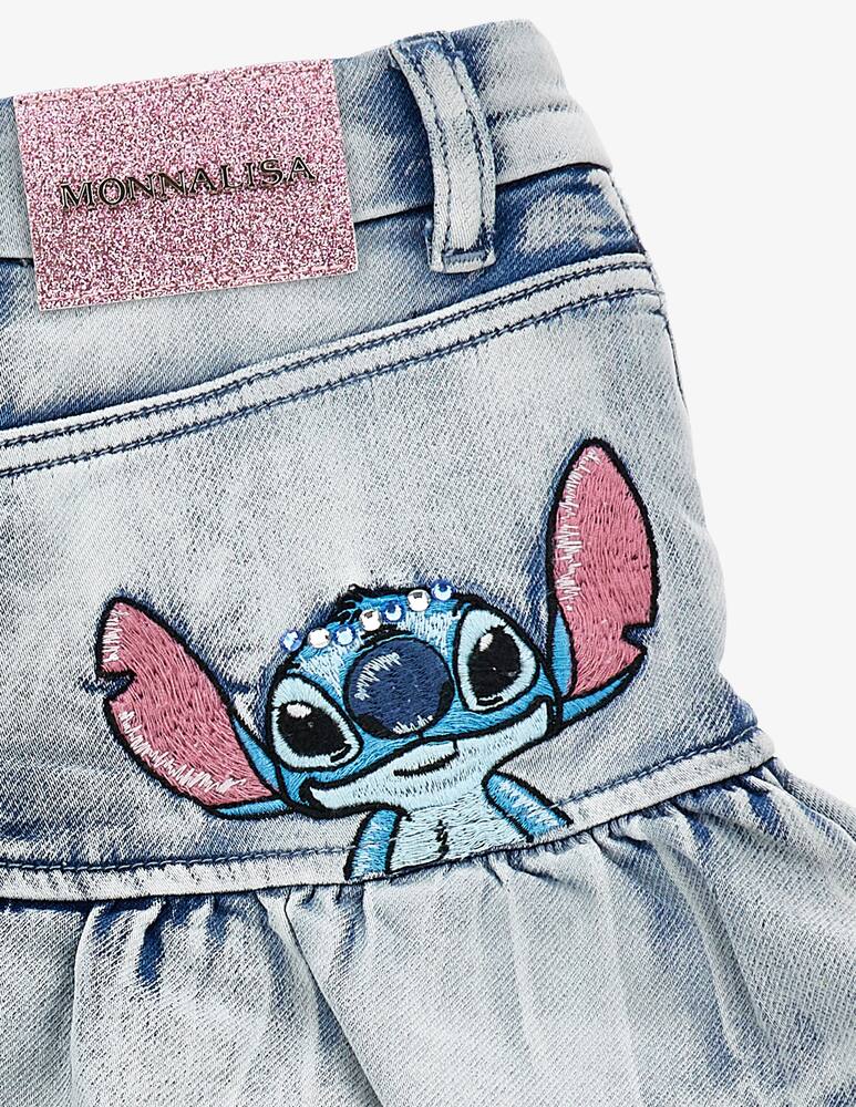 rinascente Monnalisa Stitch denim skirt